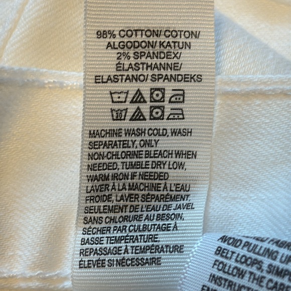 Lucky Brand Sienna Cigarette Slim Boyfriend White Jeans - Picture 15 of 15